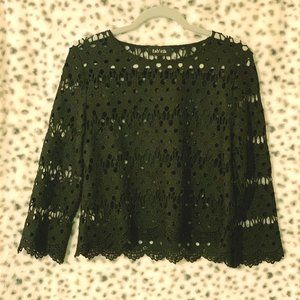Fab'rik Black Lace Top